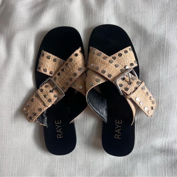Revolve Raye Sofia Slide Raffia - Picture 4 of 7